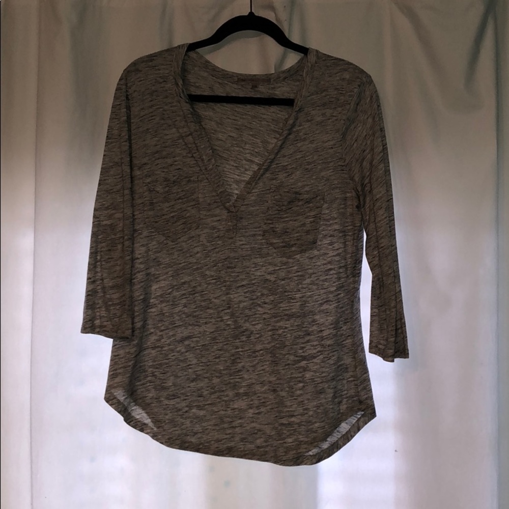 light gray top